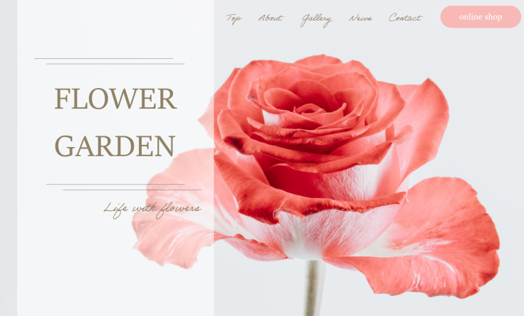 WEBデザインの作品